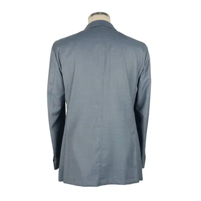 Emilio Romanelli Light Blue Wool Blazer In Light Blue