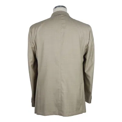 Emilio Romanelli Beige Wool Blazer In Beige