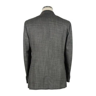 Emilio Romanelli Gray Wool Blazer In Gray