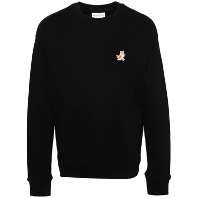 Shop Maison Kitsuné Sweatshirts In Black