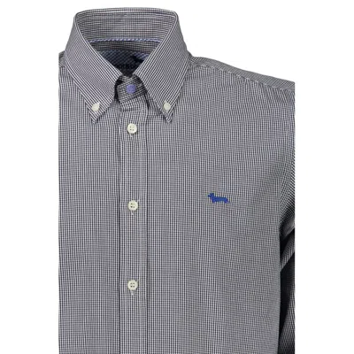 Harmont & Blaine Elegant Blue Long Sleeve Cotton Shirt In Blue