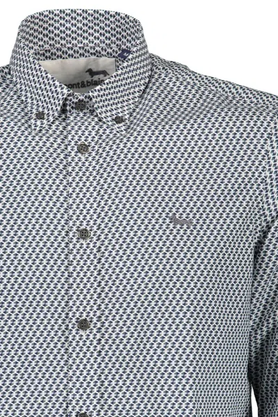 Harmont & Blaine Elegant Blue Regular Fit Long Sleeve Shirt In Blue