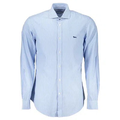 Harmont & Blaine Chic Light Blue Organic Cotton Shirt In Light Blue