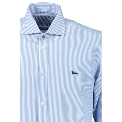 Harmont & Blaine Chic Light Blue Organic Cotton Shirt In Light Blue