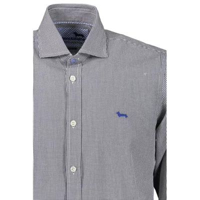 Harmont & Blaine Elegant Blue Long Sleeve Cotton Shirt In Blue
