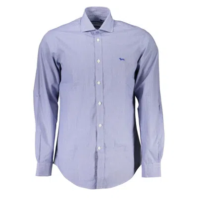 Harmont & Blaine Chic Light Blue Organic Cotton Shirt In Blue