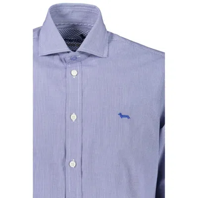 Harmont & Blaine Chic Light Blue Organic Cotton Shirt In Blue