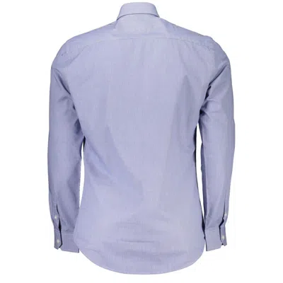 Harmont & Blaine Chic Light Blue Organic Cotton Shirt In Blue