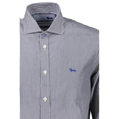 Harmont & Blaine Elegant Blue Long Sleeve Cotton Shirt In Blue