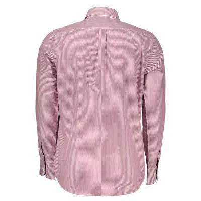 Harmont & Blaine Elegant Pink Narrow Fit Long Sleeve Shirt In Red