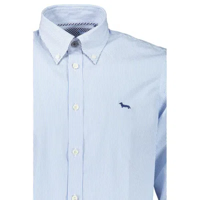 Harmont & Blaine Chic Light Blue Organic Cotton Shirt In Light Blue