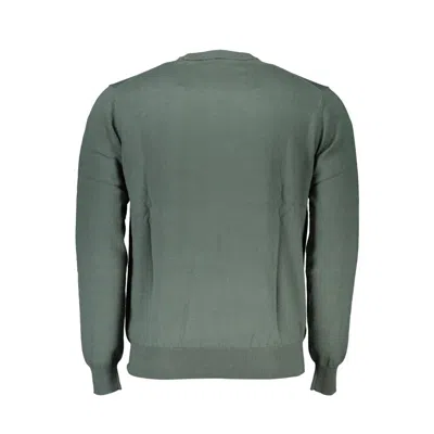 Harmont & Blaine Sophisticated Crew Neck Embroidered Sweater In Green