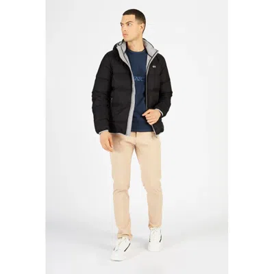 La Martina Elegant Hooded Lightweight Jacket In Black