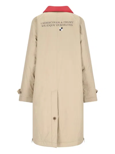 Undercover X Fragment Design Cotton Trench Coat In Beige