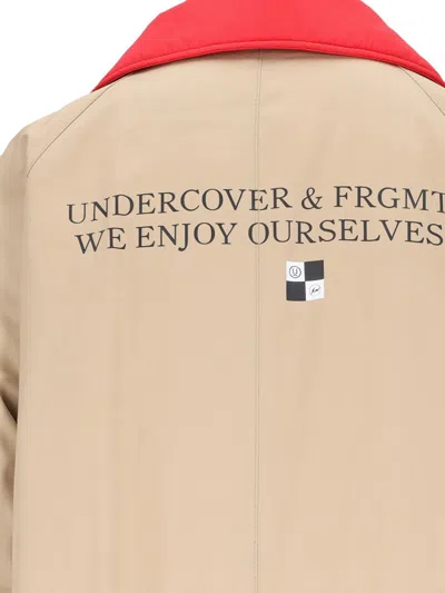 Undercover X Fragment Design Cotton Trench Coat In Beige