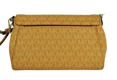 Michael Kors Medium Logo Leather Convertible Crossbody Bag In Honeycomb Multi