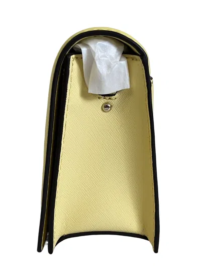 Michael Kors Women's Jet Set Chain Saffiano Leather Flap Crossbody Bag In Yellow Butter Cup/sv