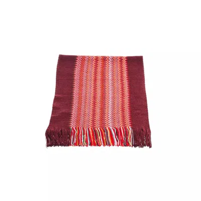 Missoni Vibrant Geometric Patterned Scarf With Fringes In Multicolor