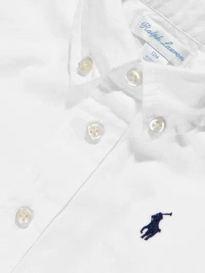 Polo Ralph Lauren Ralph Lauren Baby Boys Slim Fit Oxford Shirt 18 Mths White In White