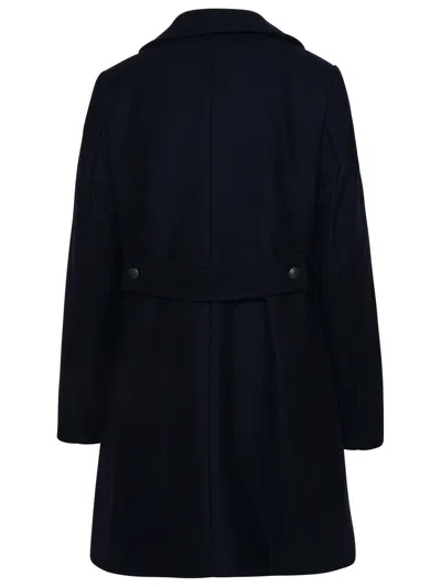 Fay Navy Virgin Wool Blend Coat In Blue