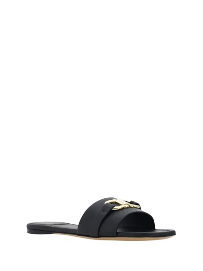 Shop Ferragamo Women Leah Sandals In Black