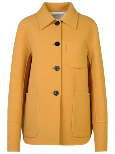 Jil Sander Beige Virgin Wool Jacket In Cream