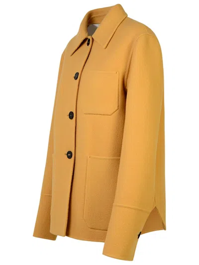 Jil Sander Beige Virgin Wool Jacket In Cream
