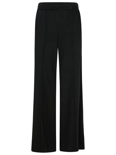 Jil Sander Womens  Straight-leg High-rise Woven-blend Trousers In Black