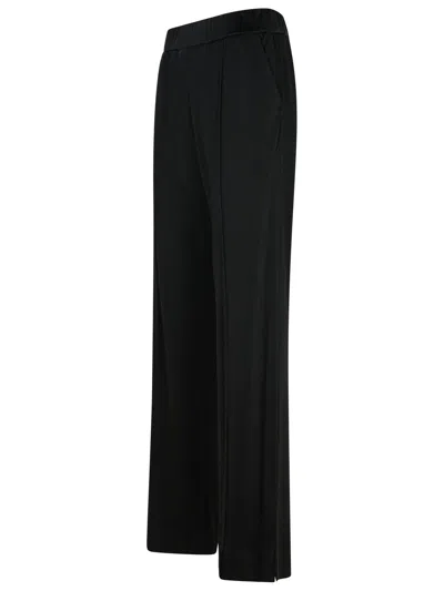 Jil Sander Womens  Straight-leg High-rise Woven-blend Trousers In Black