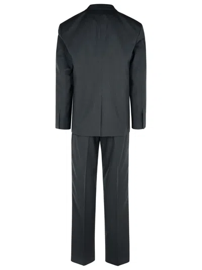 Jil Sander Check Pattern Shirt Set In Gray