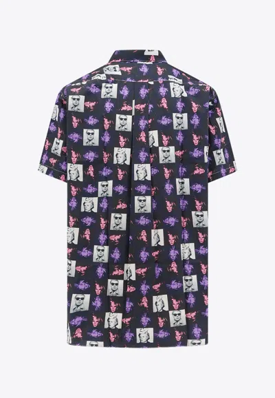 Shop Comme Des Garçons Shirt Andy Warhol Print Short-sleeved Shirt In Multicolor