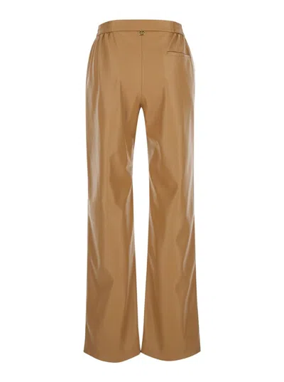 Twinset Twin-set Trousers In Sandy Brown