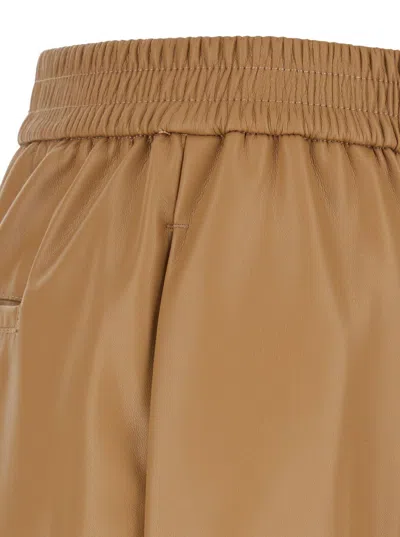 Twinset Twin-set Trousers In Sandy Brown