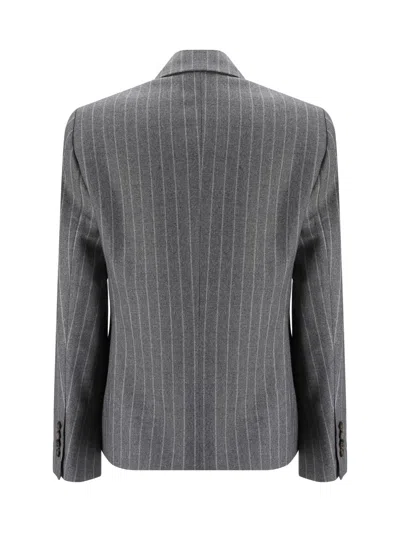 Brunello Cucinelli Blazer Jacket In Gray