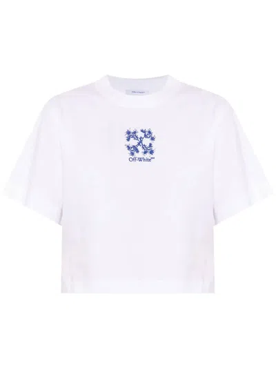 Off-white Logo T-shirt In White-tr