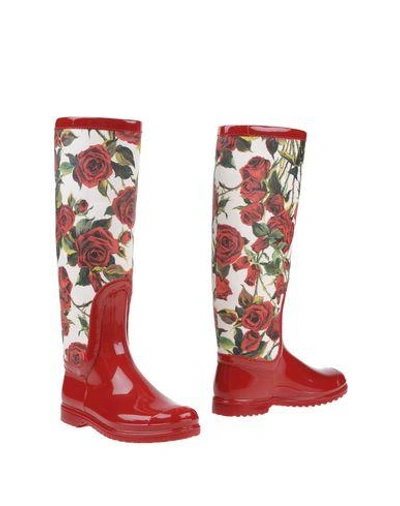 Shop Dolce & Gabbana Boots In Red