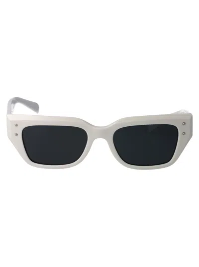 Dolce & Gabbana Full Frame Sunglasses In 331287 White