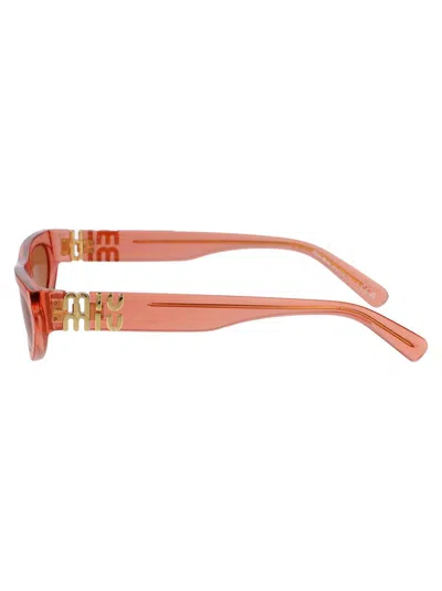 Miu Miu 0mu 07zs Sunglasses In 14t07v Tulip Transparent
