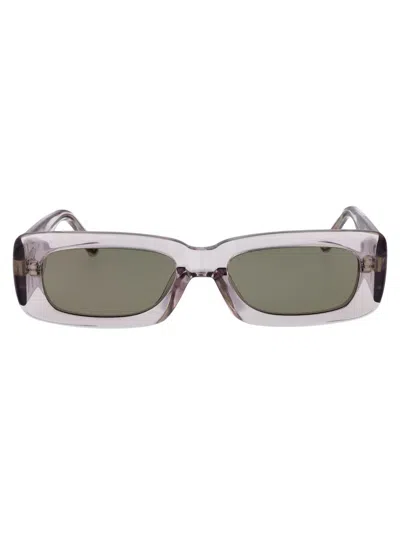 Attico The  Sunglasses 16 C19 Sun C19 In Smoke/silver/brown