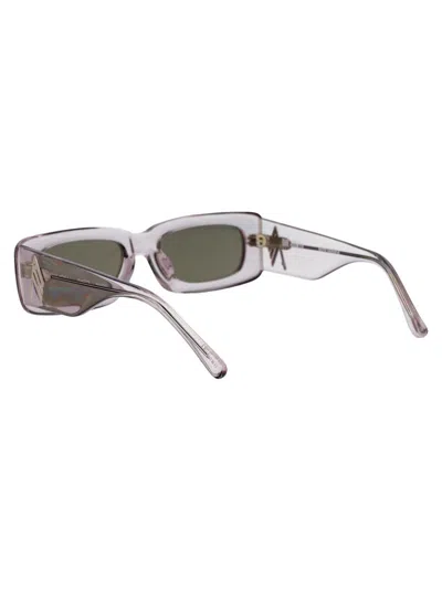 Attico The  Sunglasses 16 C19 Sun C19 In Smoke/silver/brown