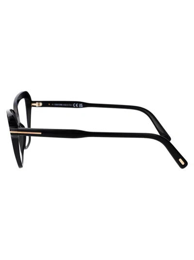 Tom Ford Blue Light Block Cat Eye Ladies Eyeglasses Ft5949-b 001 56 In 001 Nero Lucido