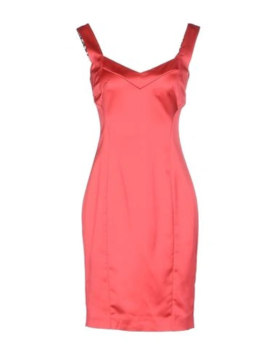 Just Cavalli Short Dress In Coral
