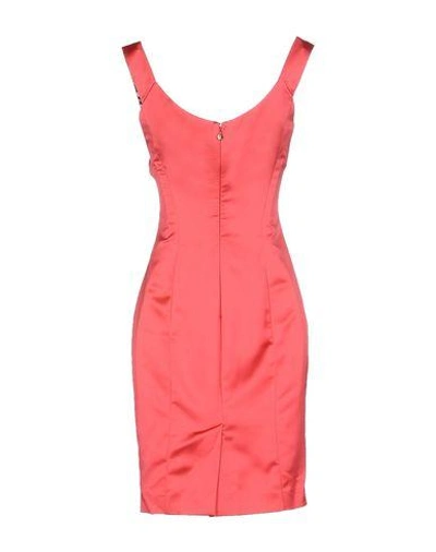 Shop Just Cavalli Short Dress In Coral