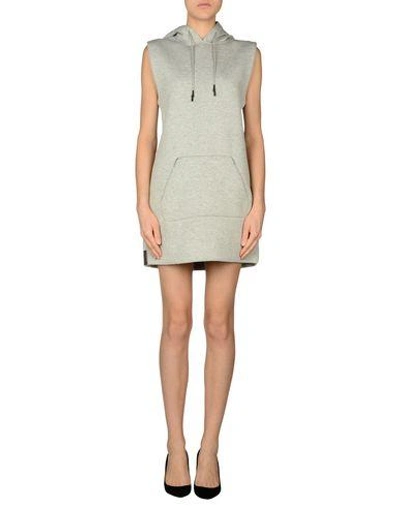 Shop Alexander Wang T Short Dress In Light Grey