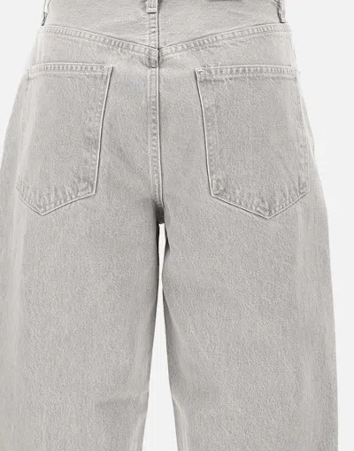 Agolde Criss Cross Wide High Rise Jeans In Blue