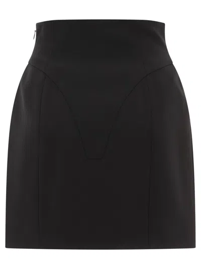 Balmain High-waisted Mini Skirt In Black