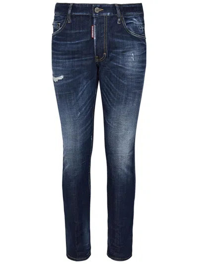 Dsquared2 Distressed Skinny Jeans In Blue