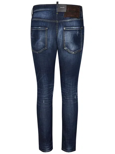 Dsquared2 Distressed Skinny Jeans In Blue