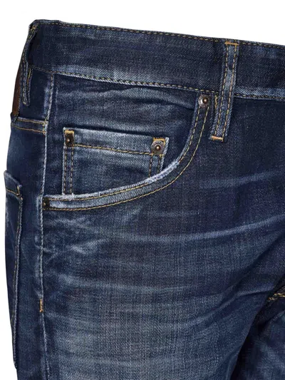 Dsquared2 Distressed Skinny Jeans In Blue