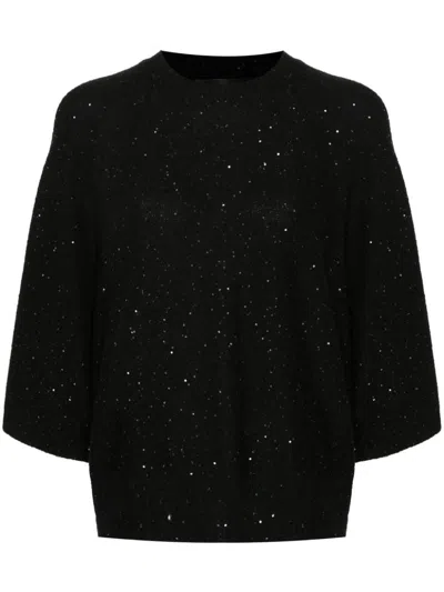 Shop Fabiana Filippi Sweaters In Black